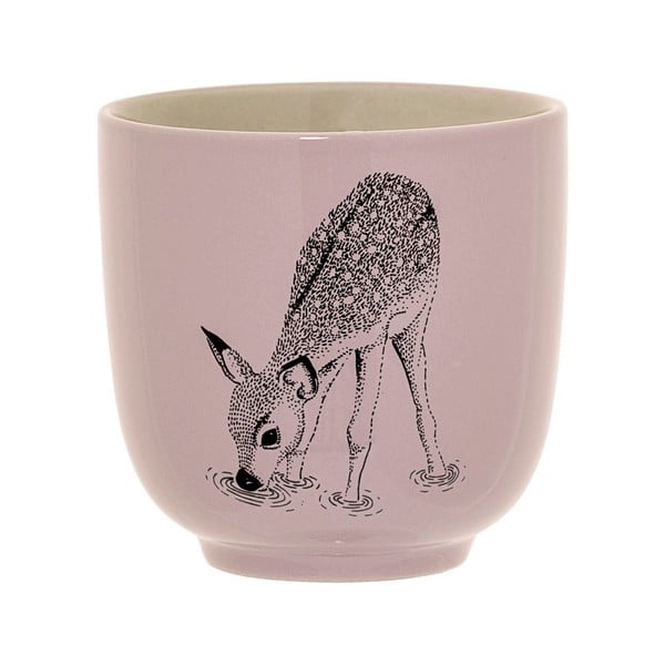 Rožinis keramikos puodelis Bloomingville Adelynn