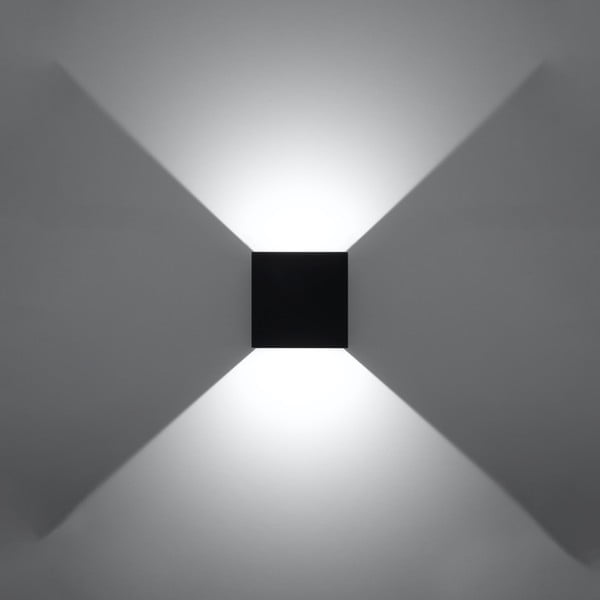 Sieninė lempa juodos spalvos LED Pinio – Sollux-image-3