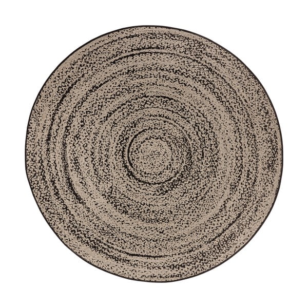 Apvalios formos kilimas smėlio spalvos ø 160 cm Swirl – Hanse Home