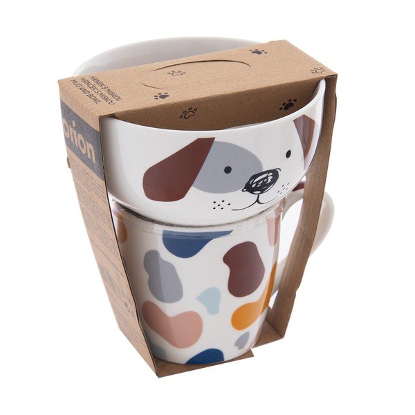 Iš porceliano  puodelio ir dubens rinkinys 2 vnt. 350 ml – Orion-image-4