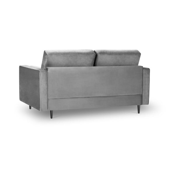 Šviesiai pilka aksominė sofa Milo Casa Santo, 174 cm-image-3