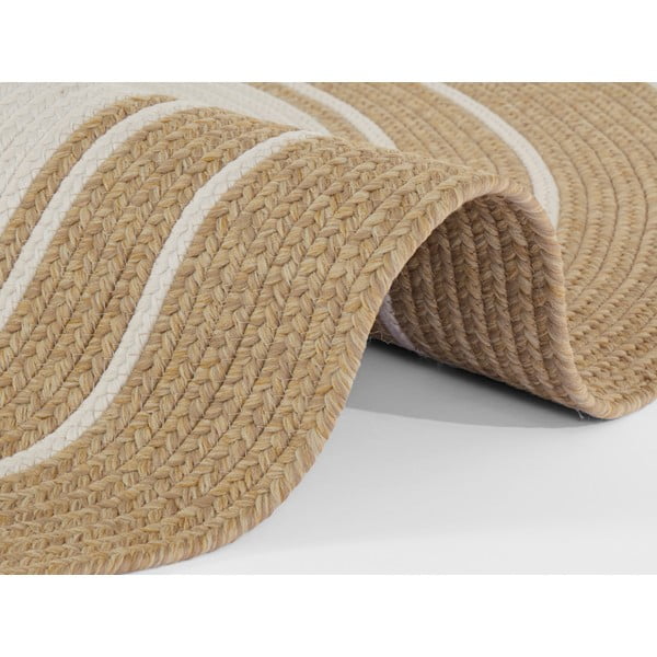 Apvalus natūralios spalvos lauko kilimas ø 200 cm - NORTHRUGS-image-2