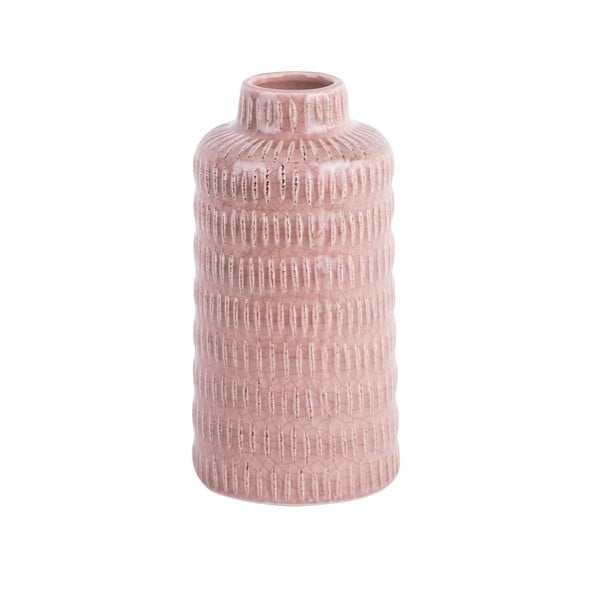 Šviesiai rožinė keraminė vaza PT LIVING Nostalgija, aukštis 17,5 cm