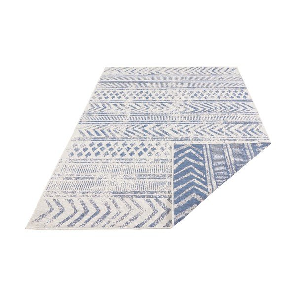 Mėlynos ir kreminės spalvos dvipusis lauko kilimas NORTHRUGS Biri, 200 x 290 cm-image-4