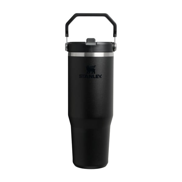 Juodos spalvos iš nerūdijančio plieno termosas 890 ml IceFlow™ Flip Straw 2.0 Tumbler Black – Stanley