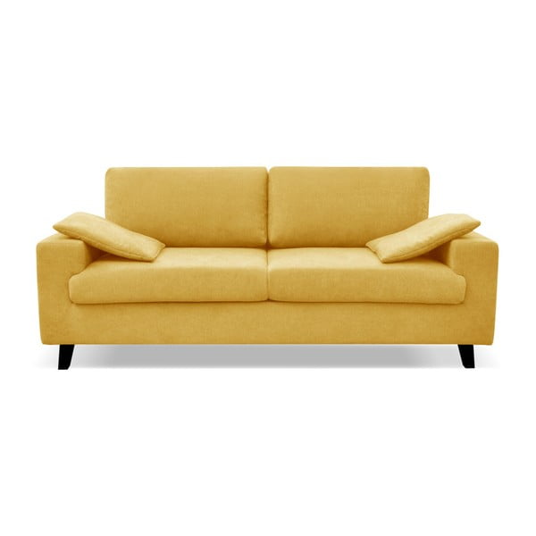 Geltonos spalvos trivietė sofa Cosmopolitan design Munich