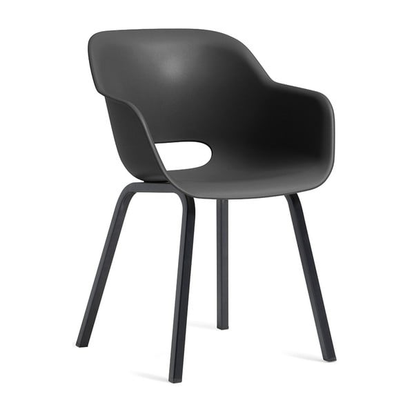 Antracito spalvos metalinės/plastikinės sodo kėdės 2 vnt. Noa Duo – Keter