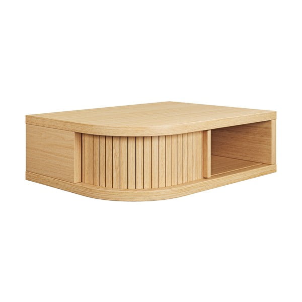 Naktinis staliukas natūralios spalvos iš ąžuolo Farsta – Woodman-image-2