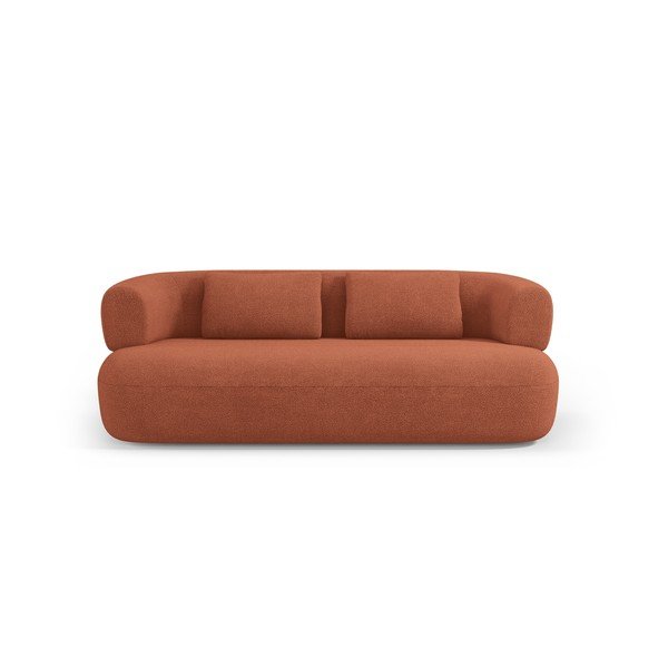 Terakotos spalvos sofa iš boucle 178 cm Jenny – Micadoni -image-2
