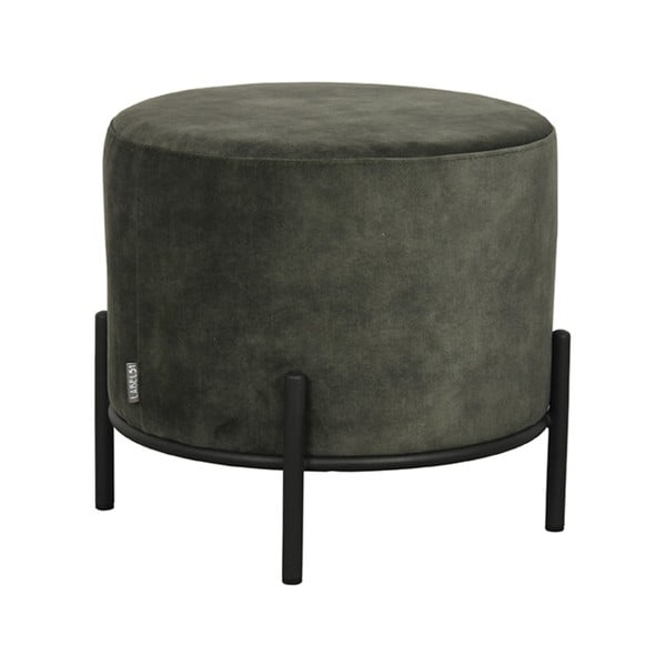 Pufas khaki spalvos iš velveto Troy – LABEL51-image-2