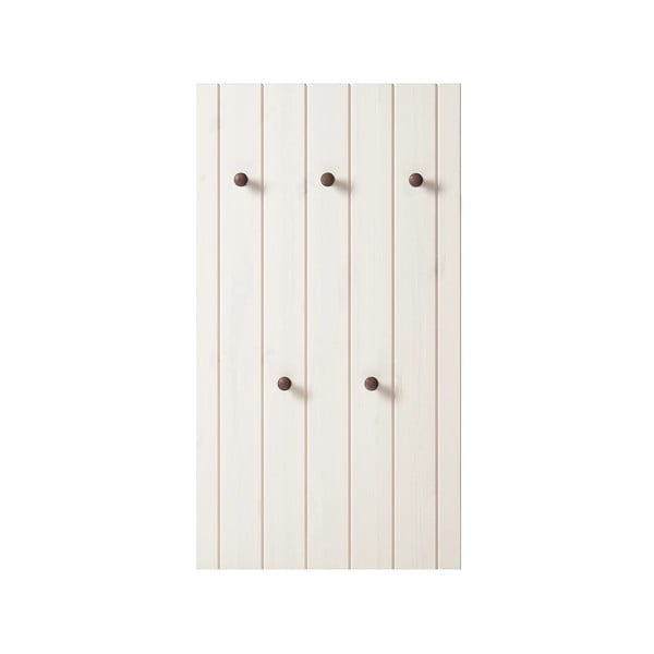 Baltos spalvos iš pušies masyvo koridoriaus baldas 55x100x2 cm Anita – Støraa