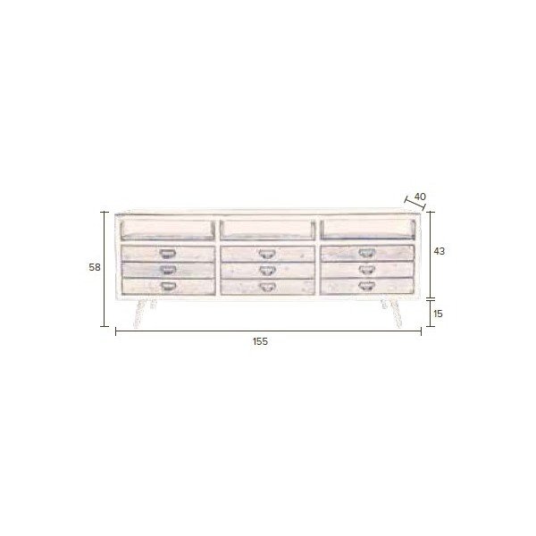 Komoda Dutchbone Sol, ilgis 155 cm-image-2