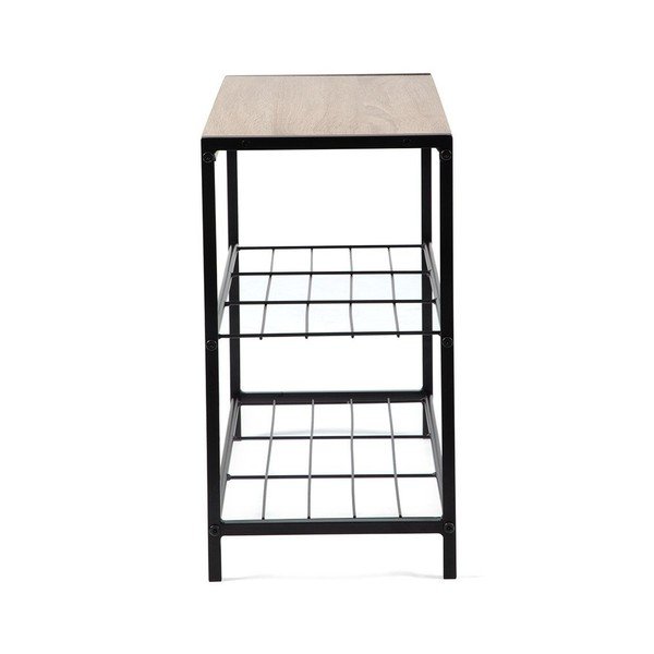 Juodos spalvos iš plieno spintelė batams 63x44x30 cm Asten – Bonami Essentials-image-3