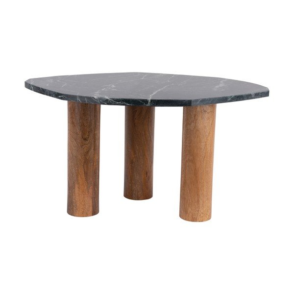 Šoninis stalas su marmuro dekoro stalviršiu 50x75 cm Organic   – Leitmotiv