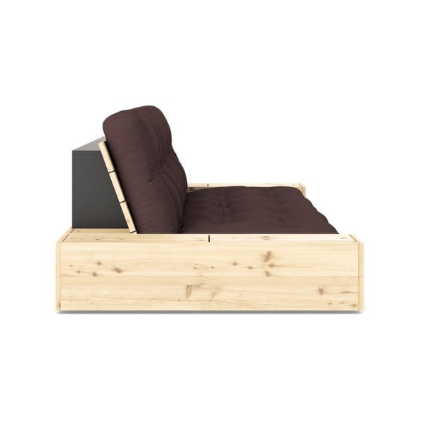 Sulankstoma sofa tamsiai rudos spalvos 244 cm Base – Karup Design-image-3