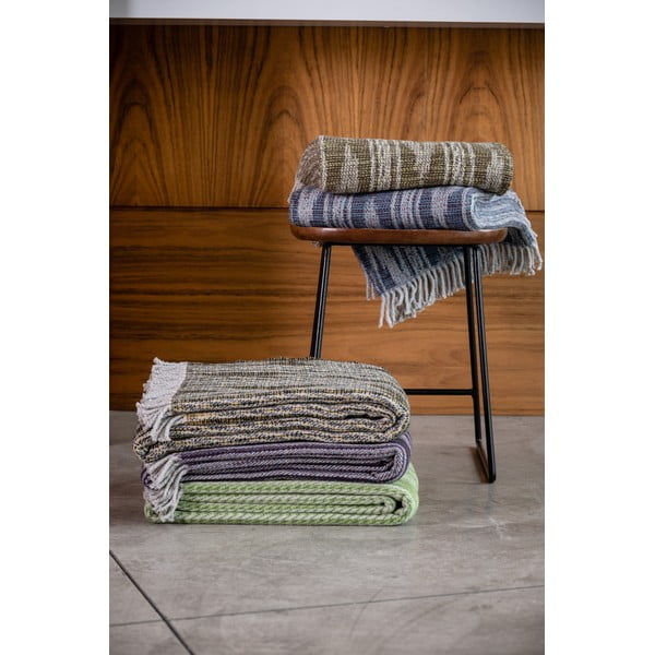 Mėlynas medvilninis pledas Euromant Zanzibar, 140 x 180 cm-image-4