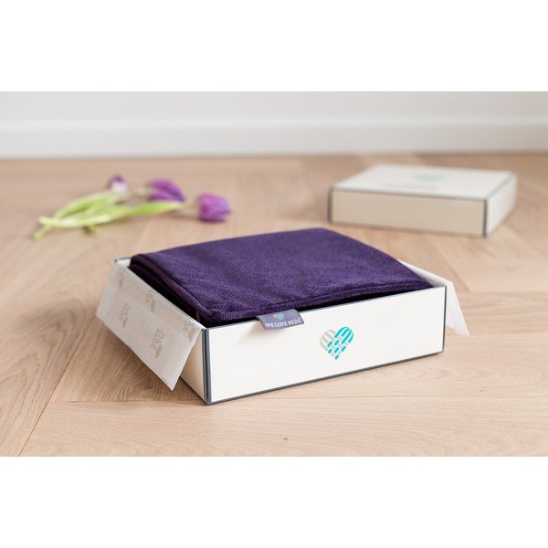 Tamsiai violetinės spalvos užvalkalas WeLoveBeds, 40 x 60 cm-image-1