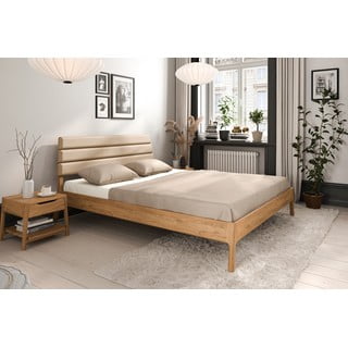 Dvigulė lova iš ąžuolo masyvo natūralios spalvos 140x200 cm Twig – The Beds