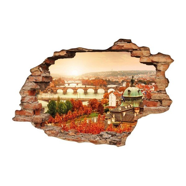 3D sieninis lipdukas Ambiance Prague Autumn, 90 x 60 cm-image-2