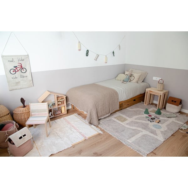 Skalbiamas/rankų darbo iš medvilnės kilimas rožinės spalvos/kreminės spalvos 90x130 cm Lanes Vintage Nude – Lorena Canals-image-3