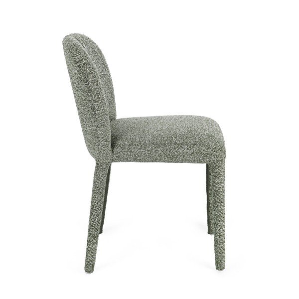 Žalios spalvos iš boucle valgomojo kėdė Antara – Bizzotto-image-3