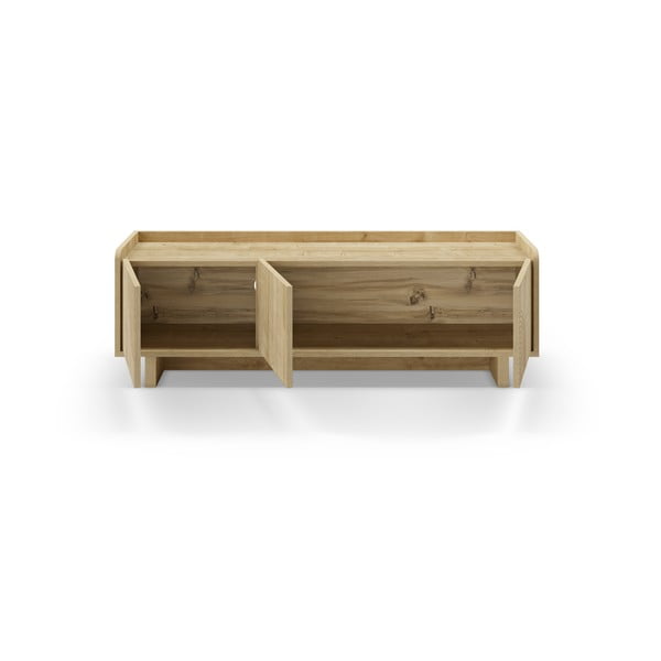 Natūralios spalvos TV spintelė iš ąžuolo 140x45x40 cm Daira – Marckeric-image-4