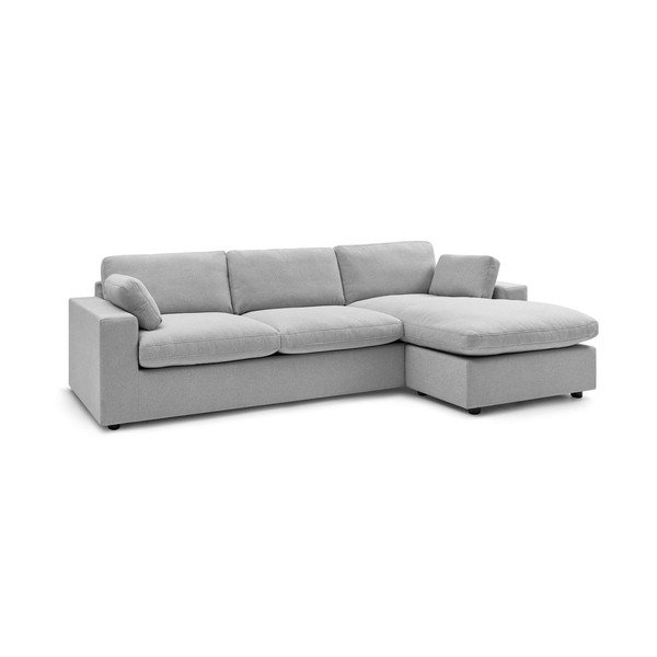 Šviesiai pilkos spalvos kampinė sofa Belair – Bobochic Paris-image-2