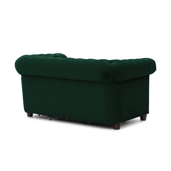 Žalios spalvos sulankstoma sofa iš velveto 148 cm York Blik – Ropez-image-3