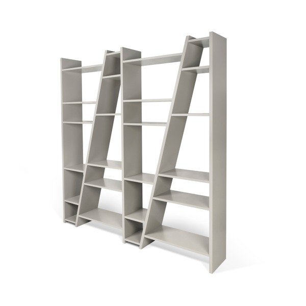 Matinė pilka knygų spinta TemaHome Delta-image-2