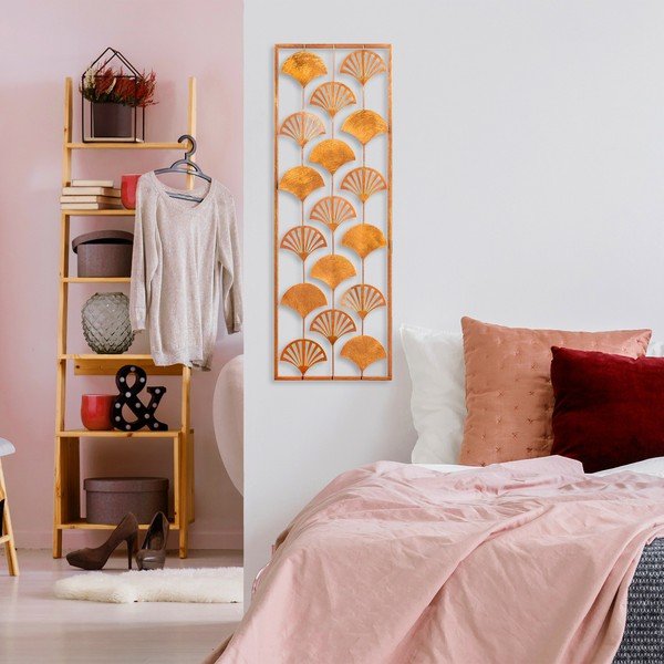 Metalinė sienų dekoracija 32x90 cm Gingko - Wallity-image-3