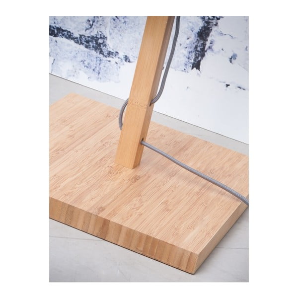 Tamsiai pilkos spalvos tamsiai pilku atspalviu ir bambuko konstrukcija Good&Mojo Fuji-image-3