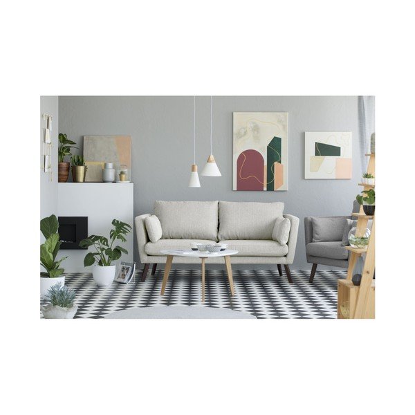 Šviesiai smėlio spalvos Mazzini Sofas Elena 3 vietų sofa-image-3