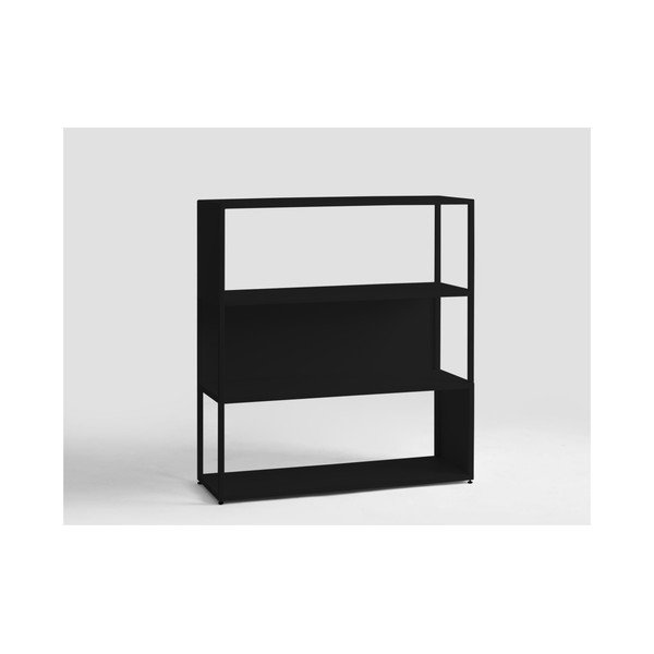 Juoda knygų spinta Custom Form Hyller Side, aukštis 110 cm-image-1