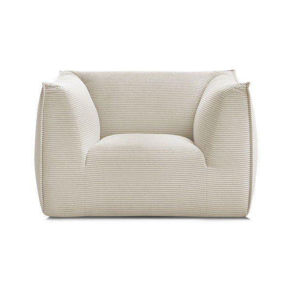 Smėlio spalvos krėslas iš kordinio velveto Giorgia – Bobochic Paris-image-2