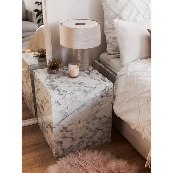 Marmuru dekoruotas šoninis staliukas Westwing Collection Lesley-image-4