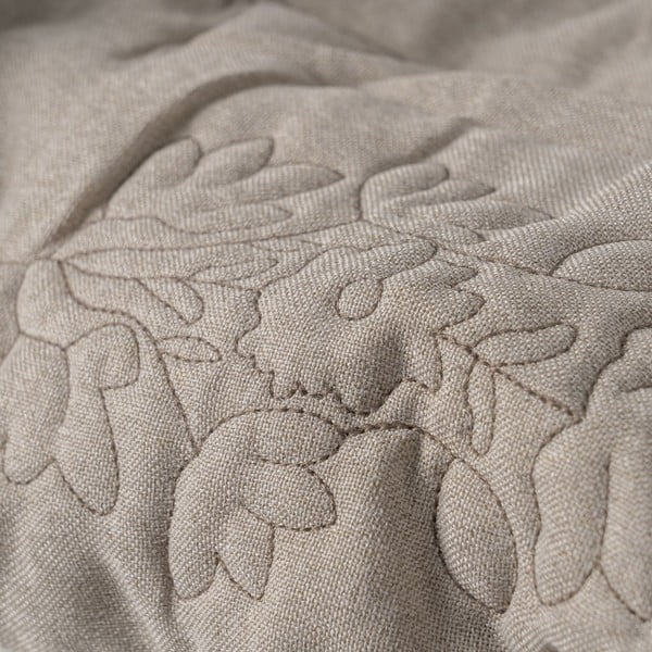 Taupe spalvos dygsniuota lovatiesė 180x260 cm – Ixia-image-2