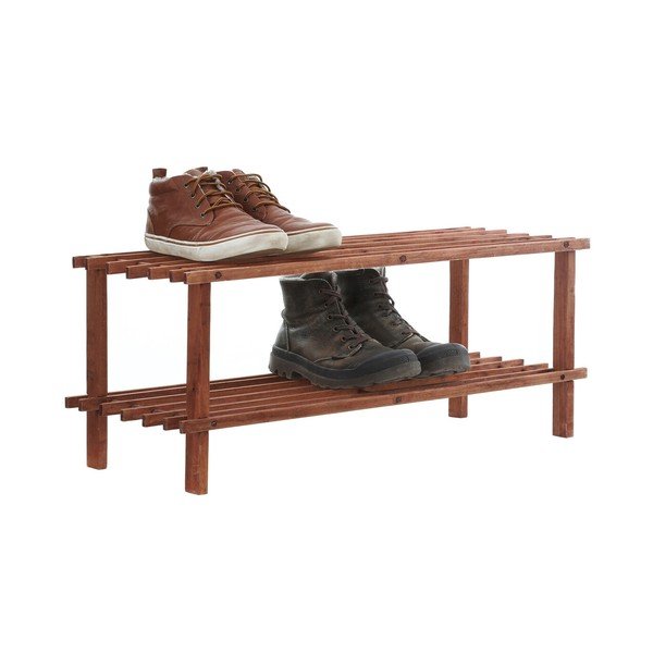 Natūralios spalvos iš kedro masyvo spintelė batams 74x30x26 cm Parker – Premier Housewares-image-4