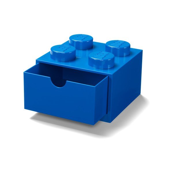 Mėlyna rašomojo stalo dėžutė su stalčiumi LEGO®, 15 x 16 cm-image-3