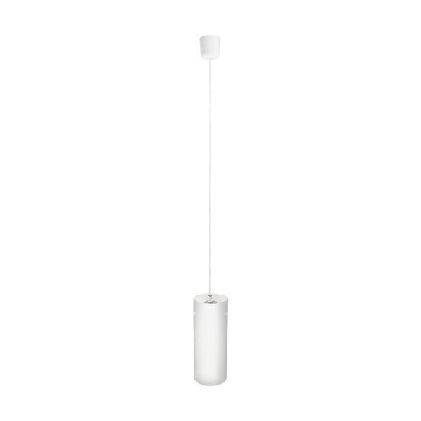 Baltos ir sidabrinės spalvos pakabinamas šviestuvas su baltu kabeliu ir baltu lizdu "Sotto Luce Paipu