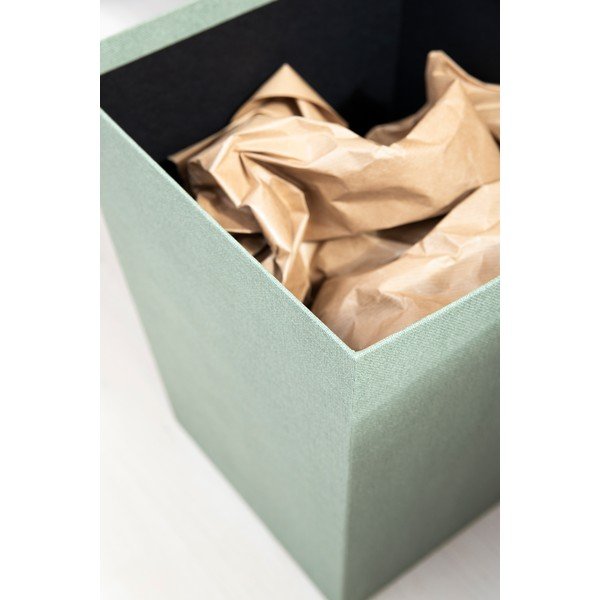 Žalsvai mėlynos spalvos šiukšliadėžė biurui Sofia Canvas Paper Laminate – Bigso-image-3