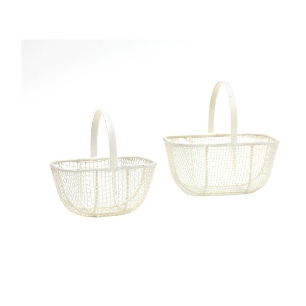 2 baltų krepšių rinkinys Esschert Design Daria
