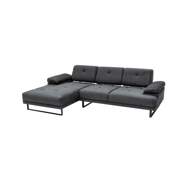Tamsiai pilka kampinė sofa Artie Mustang, kairysis kampas-image-4