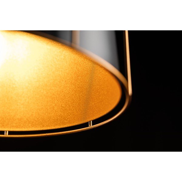 Kabantis šviestuvas juodos spalvos ø 32 cm su metaliniu gaubtu Goa – GTV-image-4