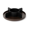 Iš medienos vonios organizatorius juodos spalvos makiažui/pasukamas Bellwood – Umbra