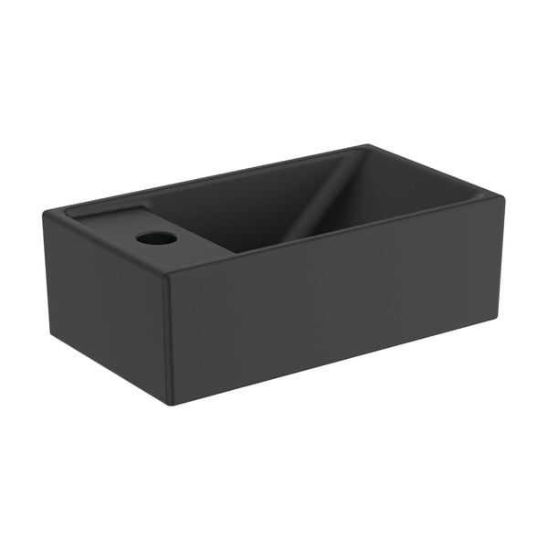 Iš keramikos maža kriauklė matinės juodos spalvos 37x21 cm i.Life S – Ideal Standard-image-1