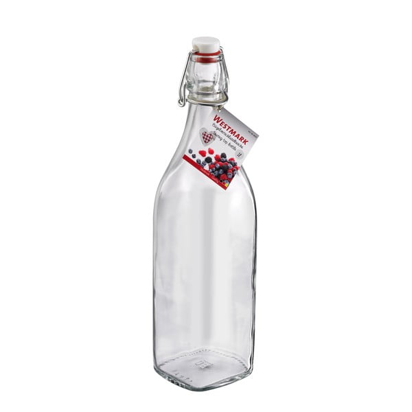 Stiklinis butelis su "Westmark" dangteliu, 1000 ml