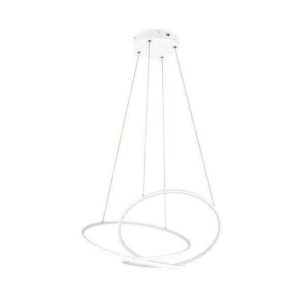 Kabantis šviestuvas baltos spalvos LED su pritemdymo funkcija Darvin – Trio