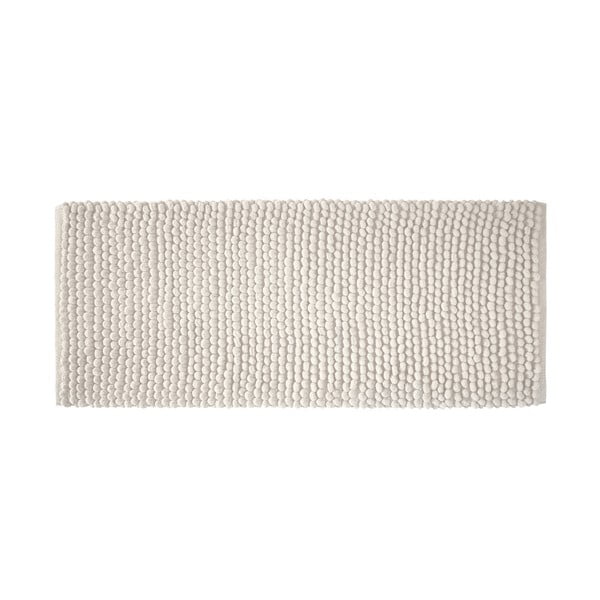 Baltos spalvos vonios kilimėlis 50x120 cm Aspen Bobble – Bianca