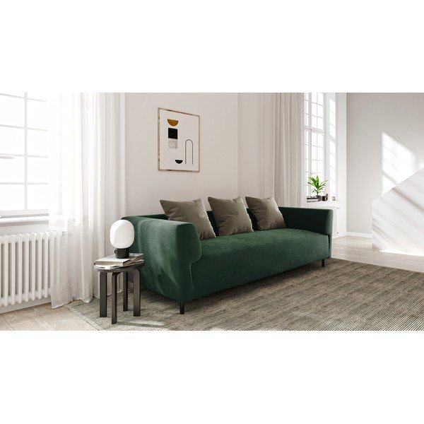 Žalios spalvos aksominė sofa Ghado Nosto-image-1