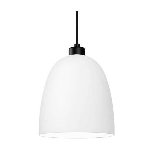 Baltas dviejų šakų pakabinamas šviestuvas su juodu kabeliu Sotto Luce Awa Matte-image-1